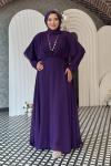 Şule tesettür abiye Mor