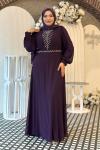 Hümeyra tesettür abiye Mor