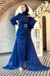 Güzide tesettür abiye Lacivert