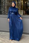 Nedime tesettur abiye Lacivert