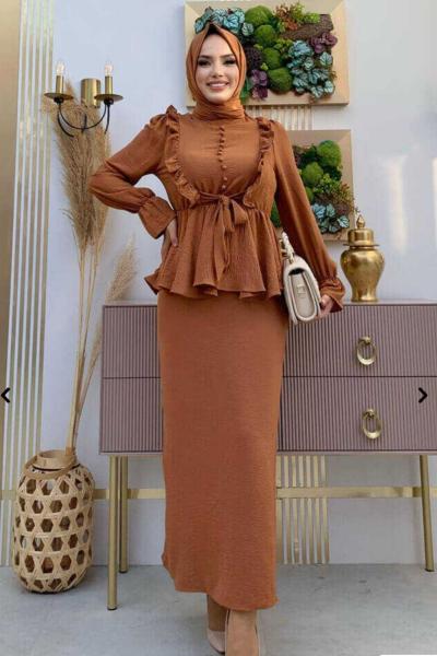 DİLAN ETEKLİ TAKIM Taba