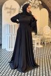 Candan Tesettür Abiye Siyah