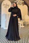 Candan Tesettür Abiye Siyah