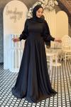 Candan Tesettür Abiye Siyah