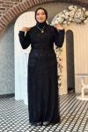 Müjgan Tesettür Abiye Siyah