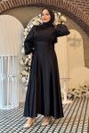 Nazlı Tesettür Elbise Siyah