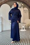 Pınar Tesettür Abiye Lacivert
