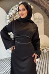 Pınar Tesettür Abiye Siyah