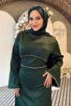 Pınar Tesettür Abiye Zümrüt