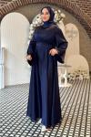 Hadise Tesettür Abiye Lacivert