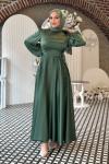 Nazlı Tesettür Abiye Mint Yeşili