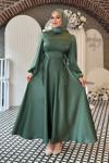 Nazlı Tesettür Abiye Mint Yeşili