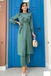 NESLİHAN PANTOLONLU TAKIM Mint Yeşili