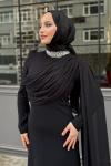 Belgin Tesettür Abiye Siyah
