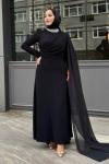 Belgin Tesettür Abiye Siyah