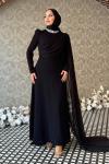 Belgin Tesettür Abiye Siyah