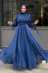Sudenaz Tesettür Abiye Lacivert