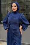 Talya Tesettür Abiye Lacivert