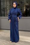 Talya Tesettür Abiye Lacivert