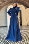 Cansu Tesettür Abiye Lacivert