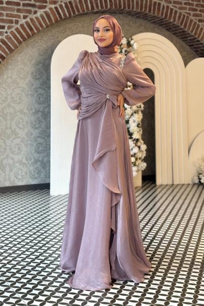 Cansu Tesettür Abiye Gül