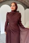 Beste Tesettür Abiye Kahverengi