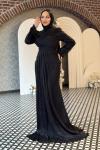 Miray Tesettür Abiye Siyah