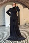 Miray Tesettür Abiye Siyah