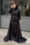 Suna Tesettür Abiye Siyah