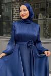 Belinay Tesettür Abiye Lacivert