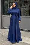 Belinay Tesettür Abiye Lacivert