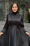 Belinay Tesettür Abiye Siyah