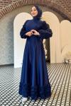 Seda Tesettür Abiye Lacivert