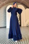 Seda Tesettür Abiye Lacivert