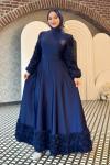 Seda Tesettür Abiye Lacivert