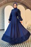 Seda Tesettür Abiye Lacivert