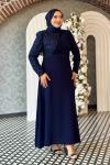 Rana Tesettür Abiye Lacivert