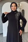 Feyza Tesettür Abiye Siyah