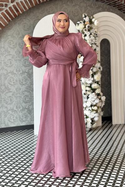 Nehir Tesettür Abiye Gül