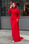 Gökçe Tesettür Abiye Kırmızı