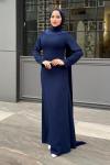 Gökçe Tesettür Abiye Lacivert