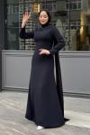 Gökçe Tesettür Abiye Siyah