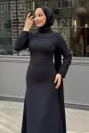 Gökçe Tesettür Abiye Siyah