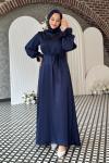 Simay Tesettür Abiye Lacivert