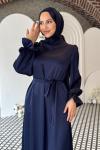Simay Tesettür Abiye Lacivert