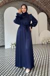 Simay Tesettür Abiye Lacivert