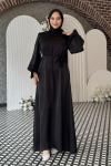 Simay Tesettür Abiye Siyah