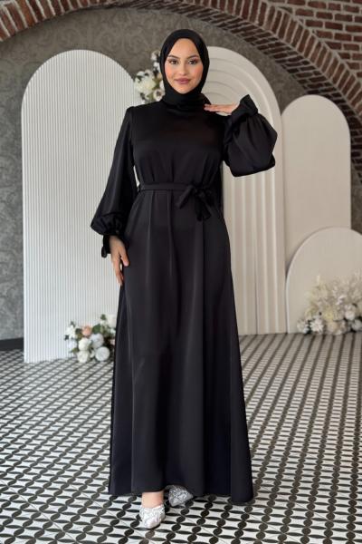 Simay Tesettür Abiye Siyah