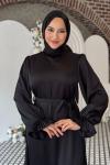 Simay Tesettür Abiye Siyah