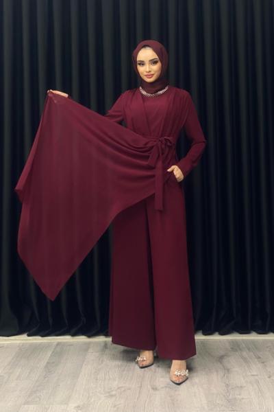 ESRA PELERİNLİ TULUM Bordo